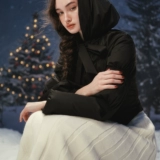 Зимний дизайнерский короткий корсет, пуховик, французский стиль, по фигуре