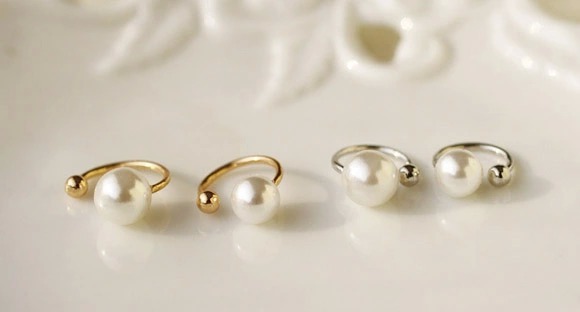 Korean Version Pearl Earbone Clip U Type Without Earhole Invisible Ear Clip 2 Yuan Store Hot Sell Ornament Goods Source