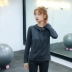 Áo thể thao nữ lỏng lẻo áo len dài tay hoodies phòng tập thể dục trùm đầu đào tạo chạy nhanh quần áo yoga - Thể thao lông cừu / jumper Thể thao lông cừu / jumper