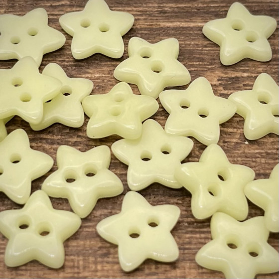 手工陶瓷五角星两眼diy纽扣儿童装轻奢服装配件针织开衫衬衫扣子