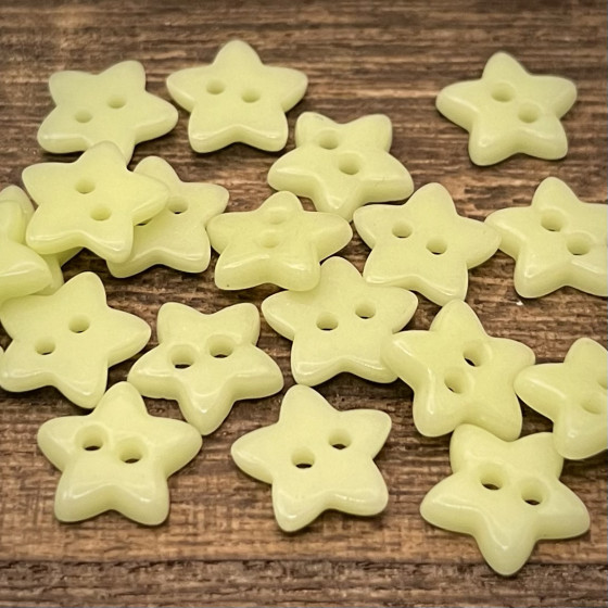 手工陶瓷五角星两眼diy纽扣儿童装轻奢服装配件针织开衫衬衫扣子