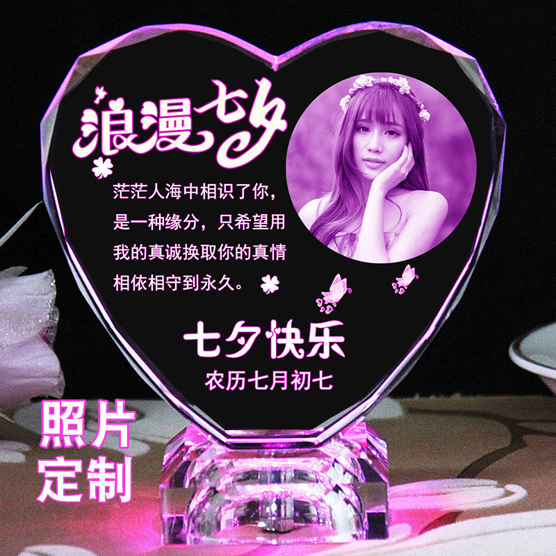 Birthday gift girl to girlfriend Couple long distance love DIY photo custom romantic Valentine's Day to send wife