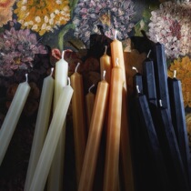 TATINE USA imported handmade natural beeswax pure beeswax cone candle home decoration