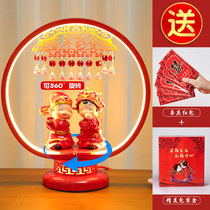 Wedding gift-giving table lamp accompanied by wedding bride headboard red creativity good to handle fashion trends long bright light