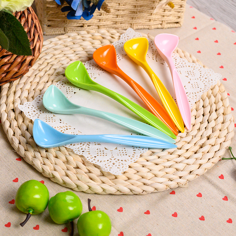 China Supper Hup Long Handle Canned Spoon Multicolor Cuvette Food Spoon Dig Small Helper]