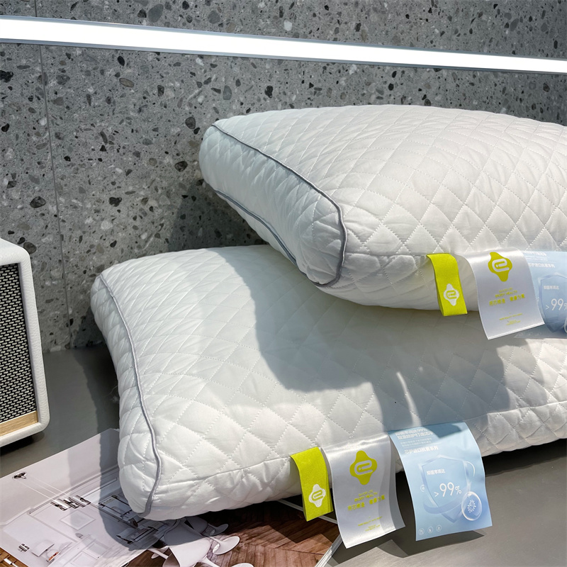 Hotel comfortable antibacterial down velvet neck pillow core cotton adult household health fiber pillow