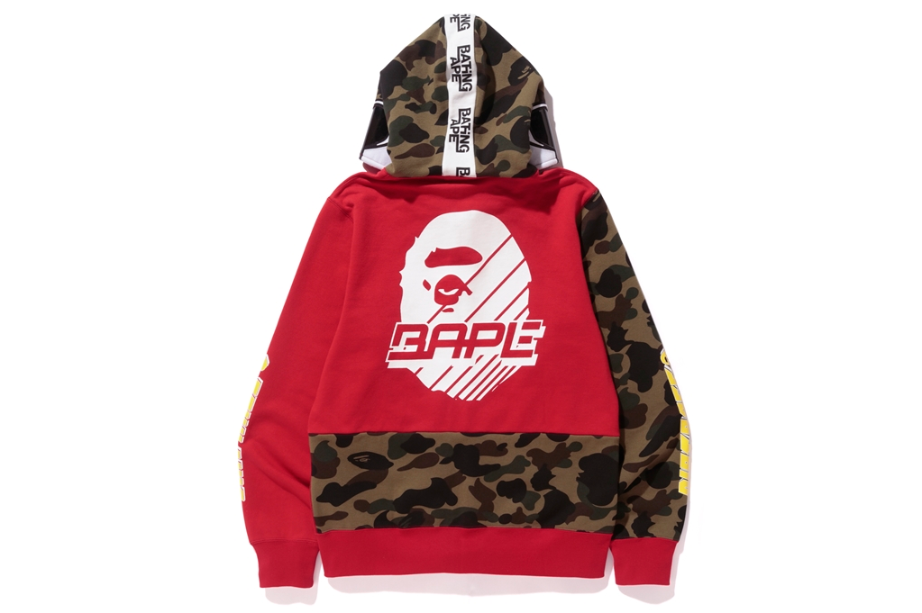 BAPE DIRTRAS BMX MASK FULL ZIP HOODIE 人気商品は sandorobotics.com