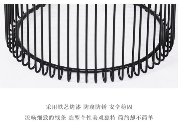 tối giản hiện đại sáng tạo bàn cà phê nhỏ góc Mỹ một vài lồng vàng Sắt Side Bảng tính cách giản dị mạng nội thất màu đỏ - Bàn trà bàn kính