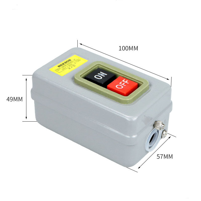 130 65300 flour-making machine start switch grey BS230B button switch 7 5 faces bar machine accessories 3 7kw