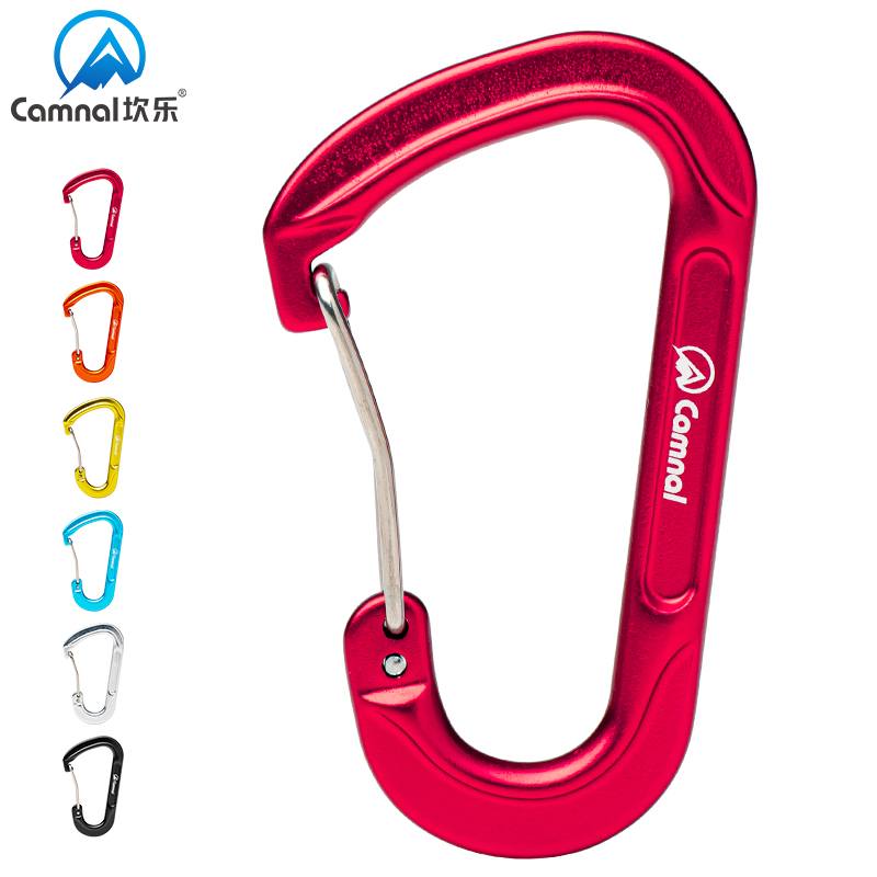 Canle multifunctional carabiner hook quick hanging D type aluminum alloy keychain backpack water bottle hanging buckle male safety buckle