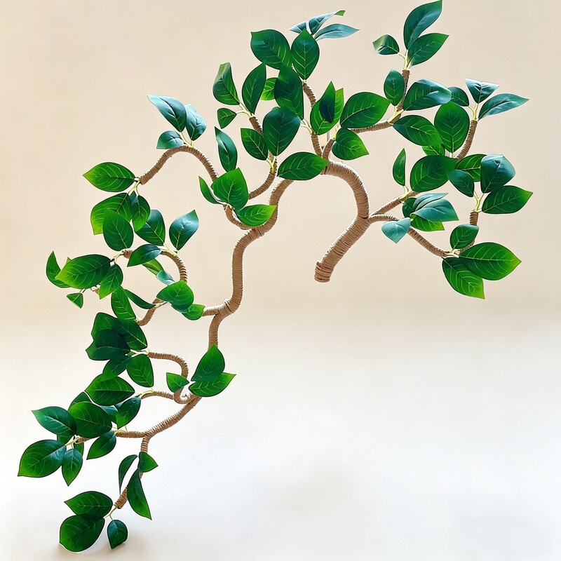 Gourd Money Tree Vine Hand-Woven Artificial Leaves Home Decoration Desktop Ornament