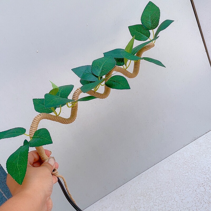 Hand-Woven Tabletop Ornaments Made from Gourd Tree Vines and Money Tree Vines, Artificial Green Plant Home Decorations
