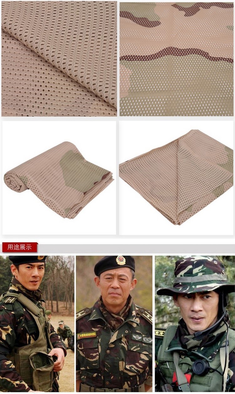 Ngụy trang khăn chiến thuật lực lượng đặc biệt với các fan quân đội vuông nhỏ khăn ngoài trời thoáng khí cát ngụy trang lưới khăn khăn ống đa năng adidas