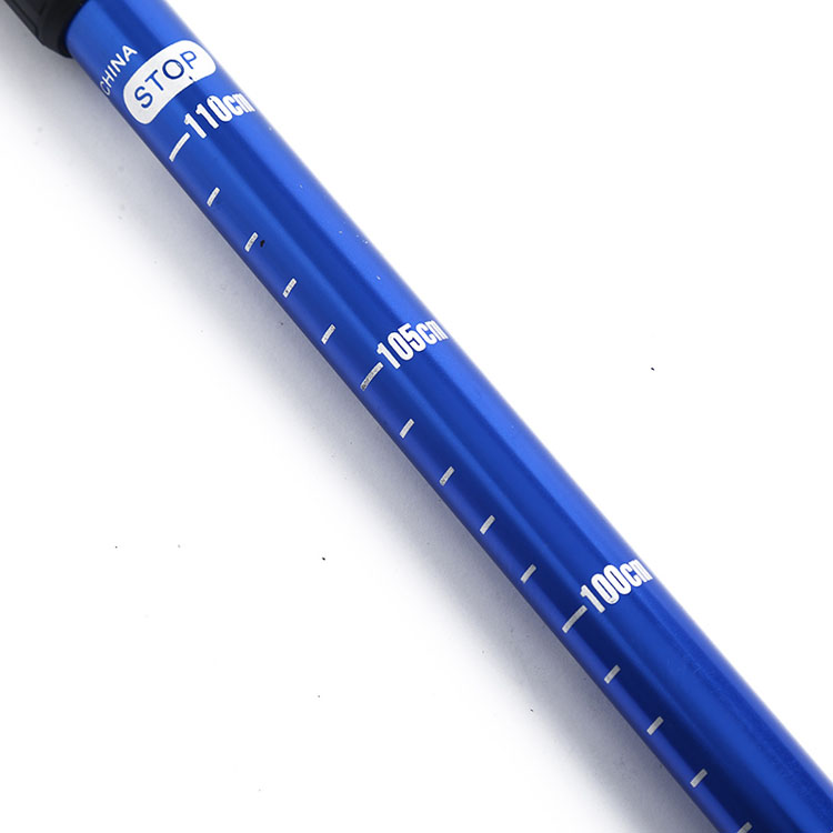 Fan hâm mộ quân đội ngoài trời đa chức năng hợp kim titan trekking cực carbon kính thiên văn thanh gấp thẳng xử lý t xử lý siêu nhẹ đi bộ thanh gậy leo núi carbon