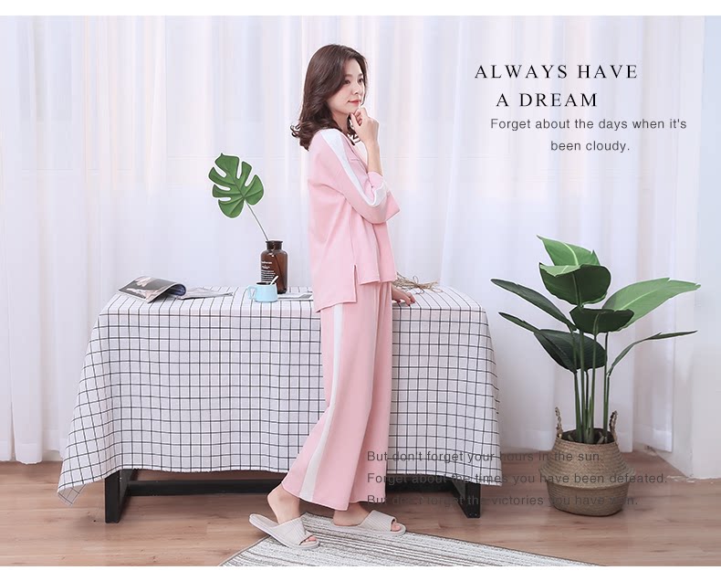 Pyjama pour femme en Coton à manches - Ref 2994594 Image 14