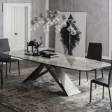 Мраморный прямоугольный маленький современный стульчик для кормления для домашнего использования