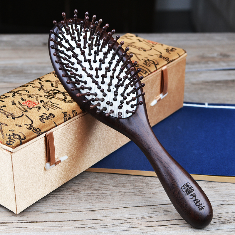 Black sandalwood comb hair comb hair comb hair comb for male and female hair comb