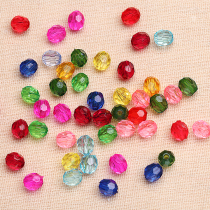 6mm imitation water crystal ball beads diy handmade string bead curtain loose bead 32 face transparent acrylic plastic