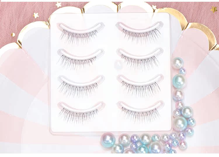 Lông mi giả, kéo dài nửa mắt, mô phỏng tự nhiên, trang điểm nude ngắn, cảm giác không khí, người mới bắt đầu ăn chay, khuyến nghị người mới - Lông mi giả lông mi giả tự nhiên hàn quốc