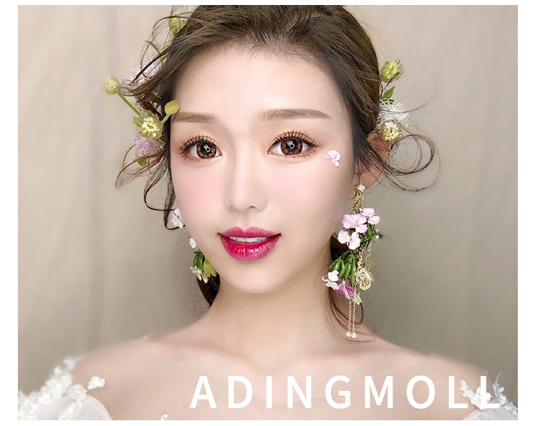G529 tháng công chúa nhí lông mi giả YEGZ siêu dày không nhọn đầu chéo mô phỏng trang điểm nude trang điểm cô dâu lông mi giả
