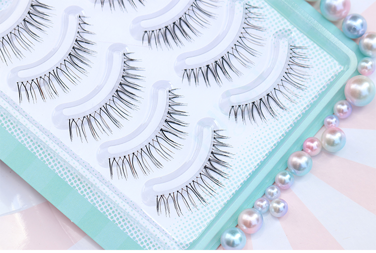 G529 tháng công chúa nhí lông mi giả YEGZ siêu dày không nhọn đầu chéo mô phỏng trang điểm nude trang điểm cô dâu lông mi giả