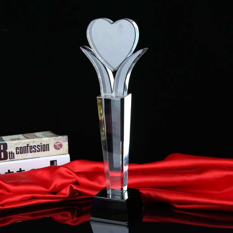 Rain Xin YUXIN CRYSTAL Custom Trophy Lettering Enterprise Prize Souvenirs Souvenir of the Spot Allegory Series Love C