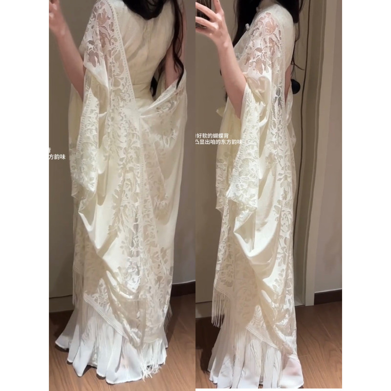 New Chinese-Style Tassel Sun-Protective Vest for Women, Summer Wear with Skirts, Cheongsam Outerwear, Thin Cardigan, Breathable Cover-Up