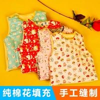 Áo vest cotton cotton nguyên chất Đàn ông và phụ nữ Áo trẻ em trẻ em Áo vest trẻ em dày quần áo mùa đông Áo trẻ em áo gile bé gái hàng độc