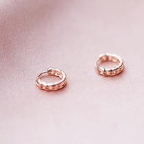 Simple wind 2021 New Tide twist small earrings earrings autumn and winter