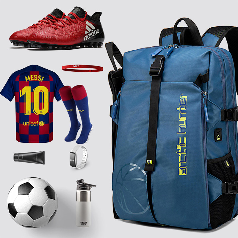 Football bag equipped shoes bag sports training fitness backpack large capacity multifunctional basketball backpack student school bag