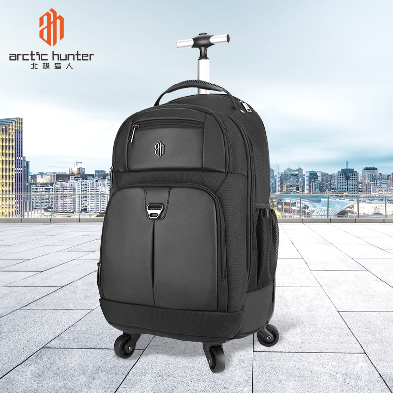 Pull Rod Backpack Large Capacity Travel Business Trip Double Shoulder Bag Student Pull Rod Bag With Wheels Luggage Bag Customised Logo-Taobao