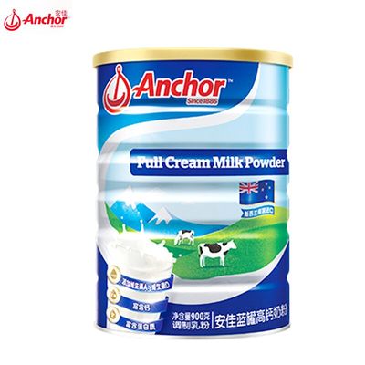 安佳 新西兰进口全脂奶粉成人青少年学生营养高钙全脂奶粉900g/罐