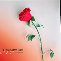 Giant Rose Valentines Day Mall Large Paper Art Flower Imitation Outdoor Large Decoration Customized Internet Celebrity Event Decoration Flower