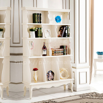Study furniture set combination custom childrens room small bookshelf white display stand solid wood living room storage rack