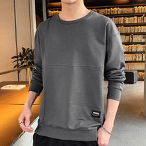 Spring and autumn long-sleeved T-shirt mens sweater Korean version of the trend loose base shirt Mens fashion brand T-shirt clothes ins