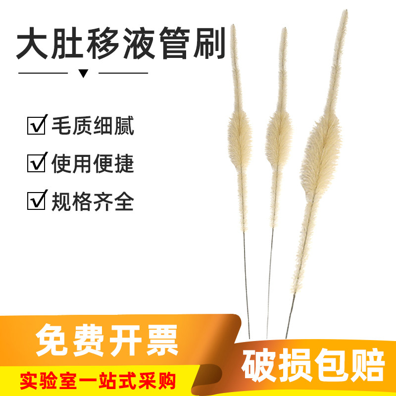 实验室刷子 大肚移液管刷子 吸管刷 清洁毛刷小号中号大号