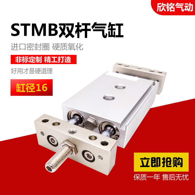 STMB-STMS Dual-axis double-lever sliding table cylinder pneumatic element 10-16X25X50X75X100X125X150S