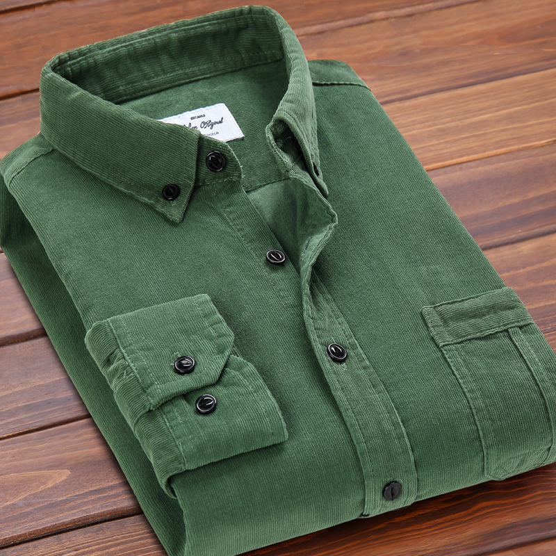 Dibeya New Japanese Style Men's Slim-Fit Corduroy Casual Shirt Korean Version Shirt Jacket Trendy m