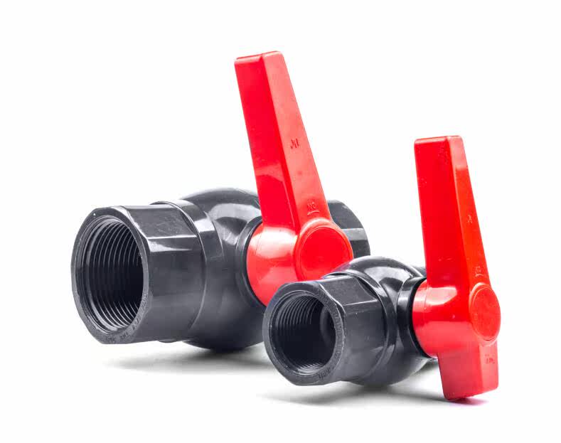 PVC Inner Tooth Common Ball Valve Resistant Acid PH Chemicals Pipe Drain UPVC Inner Tooth Common Ball Valve 1 2 Inch -4 inch