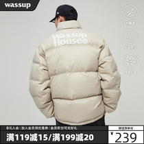 WASSUP base stand-up collar down clothes Mens new Winter Thickened Mistress Coat 2021 New