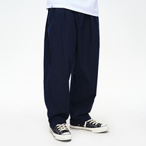 WASSUP Tencel RADISH pants LOOSE casual pants Black Khaki casual pants TOOLING thin pants