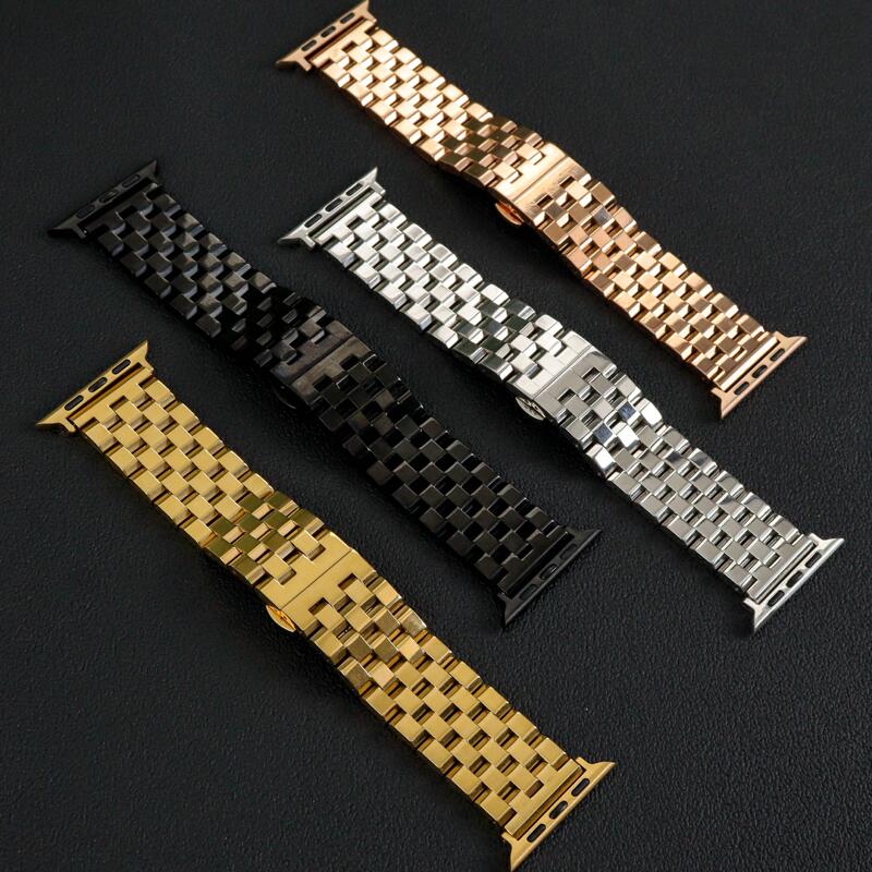 Hechuan Business Stainless Steel iWatch Strap 11Th Generation Suitable for Apple Watch/Se/Ultra2 Hechuan Business Stainless Steel iWatch Strap 11Th Generation Suitable for Apple Watch/Se/Ultra2