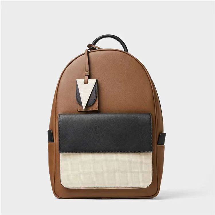 ZARA, новая мужская сумка, сшитый рюкзак, модный бренд tide, школьная сумка для студентов колледжа, рюкзак для путешествий с компьютером большой емкости Изображение 1