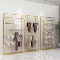 Underwear store bra island rack against the wall underwear display rack can lift shopping mall socks display rack shorts shelf shelf