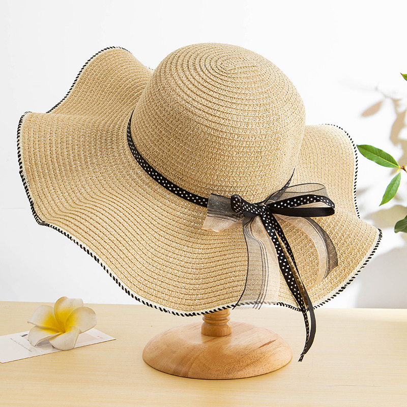 Parent-Child Style Beach Hat for Women, Summer Sun Protection Hat, Elegant French-Style Hat for Girls, Straw Hat for Girls Going to the Beach Parent-Child Style Beach Hat for Women, Summer Sun Protection Hat, Elegant French-Style Hat for Girls, Straw Hat for Girls Going to the Beach