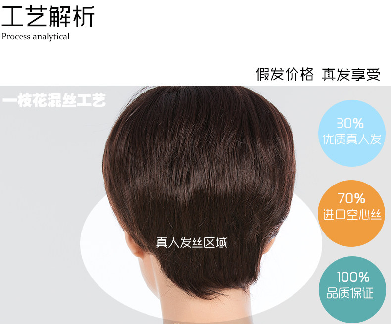 Perruque cheveux raides Court - Ref 2609943 Image 18