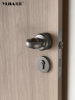 Vintage Wabi-Sabi Style Interior Door Lock in Antique Silver for Bedroom Solid Wood Door Magnetic Silent Lock