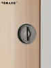 Round Pocket Door Lock for Home Balcony Kitchen Sliding Door Lock, Special Lock for Sliding Doors, Wooden Door Frame Embedded Sliding Door Lock