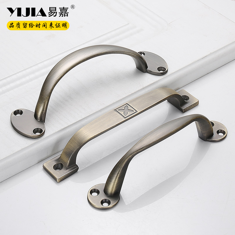 Bronze - dressed door handle old - fashioned wardrobe drawer pulls handle - and - pulls the solid wooden door handle