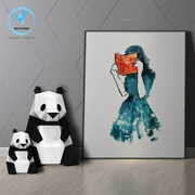 Panda handmade tự làm đồ nội thất sáng tạo sản xuất nhà rất nhỏ đồ trang trí Dễ thương net đỏ cửa hàng thủ công trang trí